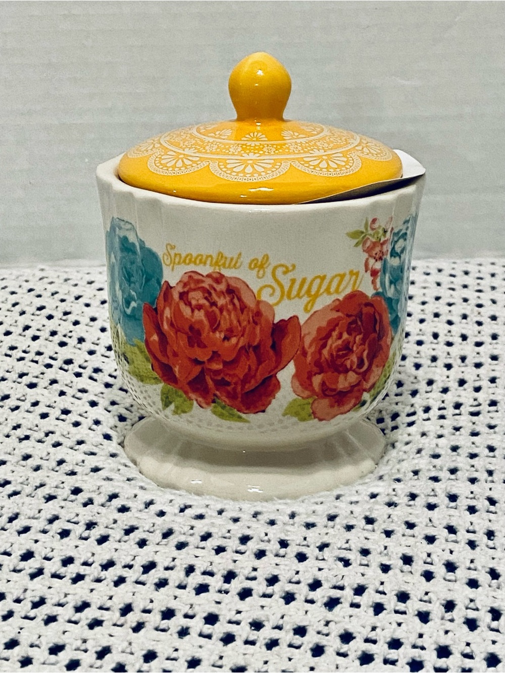 The Pioneer Woman Blossom Jubilee Sugar Bowl Spoonful of Sugar